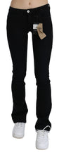 Black Low Waist Skinny Denim Cotton Jeans Costume National