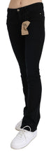 Black Low Waist Skinny Denim Cotton Jeans Costume National