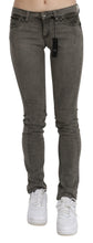 Gray Low Waist Skinny Denim Cotton Jeans Costume National