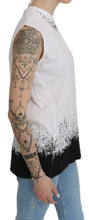 White Sleeveless T-shirt Tank Cotton Top Dsquared²