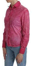 Pink Collared Long Sleeve Shirt Blouse Top Ermanno Scervino
