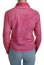 Pink Collared Long Sleeve Shirt Blouse Top Ermanno Scervino