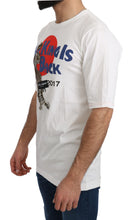 White Leopard Royal Top T-shirt Dolce & Gabbana