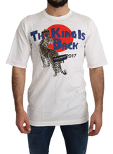 White Leopard Royal Top T-shirt Dolce & Gabbana