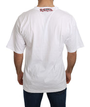 White Love Panda Print Top T-shirt Dolce & Gabbana