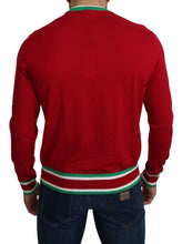 Red Wool Silk Pig of the Year Sweater Dolce & Gabbana