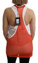 Orange White Crewneck Sleeveless Tank T-shirt Dress Top Dsquared²
