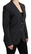Gray Single Breasted Blazer Cotton Jacket Dolce & Gabbana