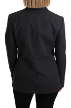 Gray Single Breasted Blazer Cotton Jacket Dolce & Gabbana