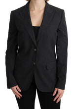 Gray Single Breasted Blazer Cotton Jacket Dolce & Gabbana