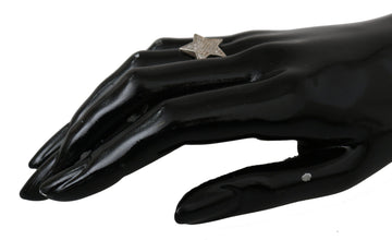 Silver Womens Clear CZ Star 925 Ring Nialaya