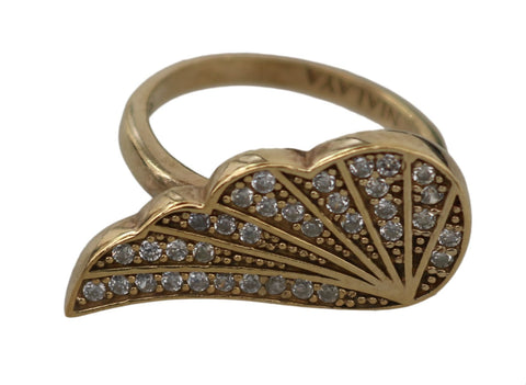 Gold Wing Clear CZ 925 Silver Authentic Women Nialaya