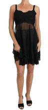 Black Silk Lace Dress Chemise Lingerie Dolce & Gabbana