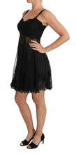 Black Silk Lace Dress Chemise Lingerie Dolce & Gabbana