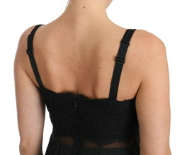 Black Silk Lace Dress Chemise Lingerie Dolce & Gabbana