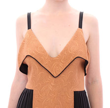 Black Bronze Silk Sleeveless Above Sheath Dress FILOS