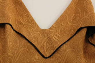 Black Bronze Silk Sleeveless Above Sheath Dress FILOS