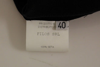 Black Bronze Silk Sleeveless Above Sheath Dress FILOS