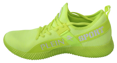 Green CARTER Logo Hi-Top Sneakers Shoes Philipp Plein