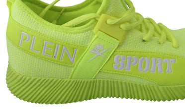 Green CARTER Logo Hi-Top Sneakers Shoes Philipp Plein