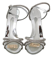 Silver Crystal Ankle Strap Sandals Shoes Dolce & Gabbana