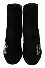 Black Suede L'Amore E'Bellezza Boots Shoes Dolce & Gabbana