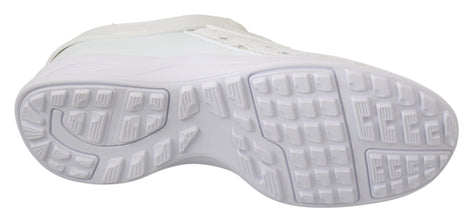 White Polyester Casual Sneakers Shoes Philipp Plein