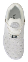 White Polyester Casual Sneakers Shoes Philipp Plein