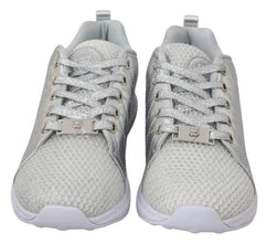 Gisella Silver Polyester Sneakers Shoes Philipp Plein