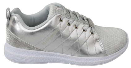 Gisella Silver Polyester Sneakers Shoes Philipp Plein