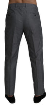 Gray Formal Dress Trouser Slim Fit Pants Dolce & Gabbana