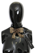 Gold Crystal Beaded Sequined 100% Silk Catwalk Necklace Dolce & Gabbana