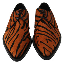 Orange Pony Hair Formal Dress Broque Shoes Dolce & Gabbana