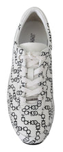 Elegant Monochrome Leather Sneakers Jimmy Choo