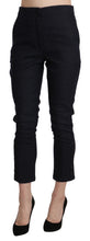 Black High Waist Capri Cropped Cotton Pants Ermanno Scervino