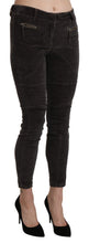 Brown Velvet Capri Cropped Cotton Pants Ermanno Scervino