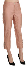 Cotton Pink High Waist Cropped Trouser Pants Ermanno Scervino
