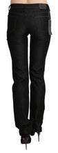 Black Mid Waist Skinny Slim Denim Trouser Ermanno Scervino