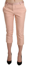 Pink Low Waist Skinny Cropped Capri Pants Ermanno Scervino