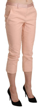 Pink Low Waist Skinny Cropped Capri Pants Ermanno Scervino
