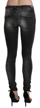 Black Gray Washed Skinny Trouser Cotton Jeans Acht