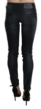 Black Washed Low Waist Skinny Denim Trouser Acht