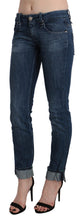 Blue Washed Low Waist Skinny Denim Trouser Acht