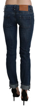 Blue Washed Low Waist Skinny Denim Trouser Acht