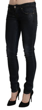 Blue Washed Low Waist Skinny Denim Slim Trouser Acht
