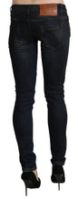 Blue Washed Low Waist Skinny Denim Slim Trouser Acht