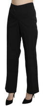 Black High Waist Straight Dress Trouser Pants BENCIVENGA