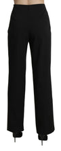 Black High Waist Straight Dress Trouser Pants BENCIVENGA