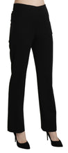Black High Waist Straight Formal Dress Trouser BENCIVENGA