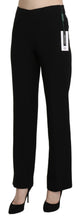 Black High Waist Straight Formal Dress Trouser BENCIVENGA